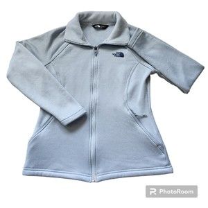 North Face Womens M Agave Full Zip Jacket Ice Blue